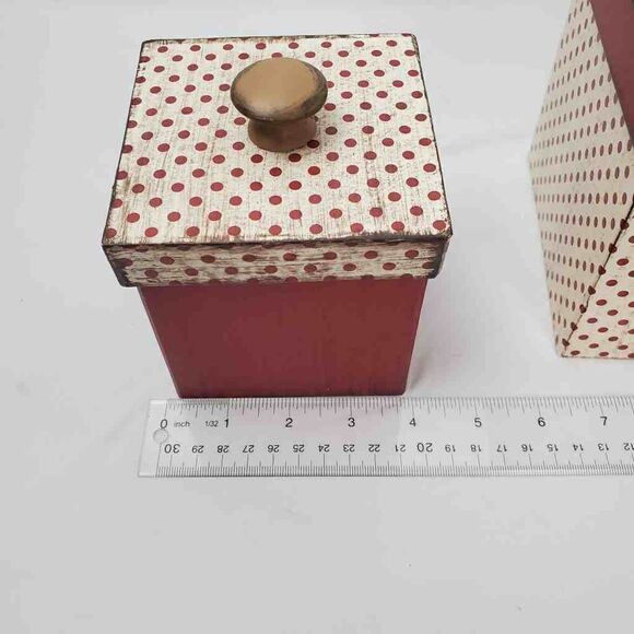 Christmas Nesting Boxes, Set of 3 Boxes with lids, Decor - Picture 7 of 11